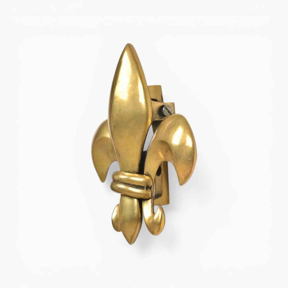 Vintage Brass Fleur-De-Lis Door Knocker