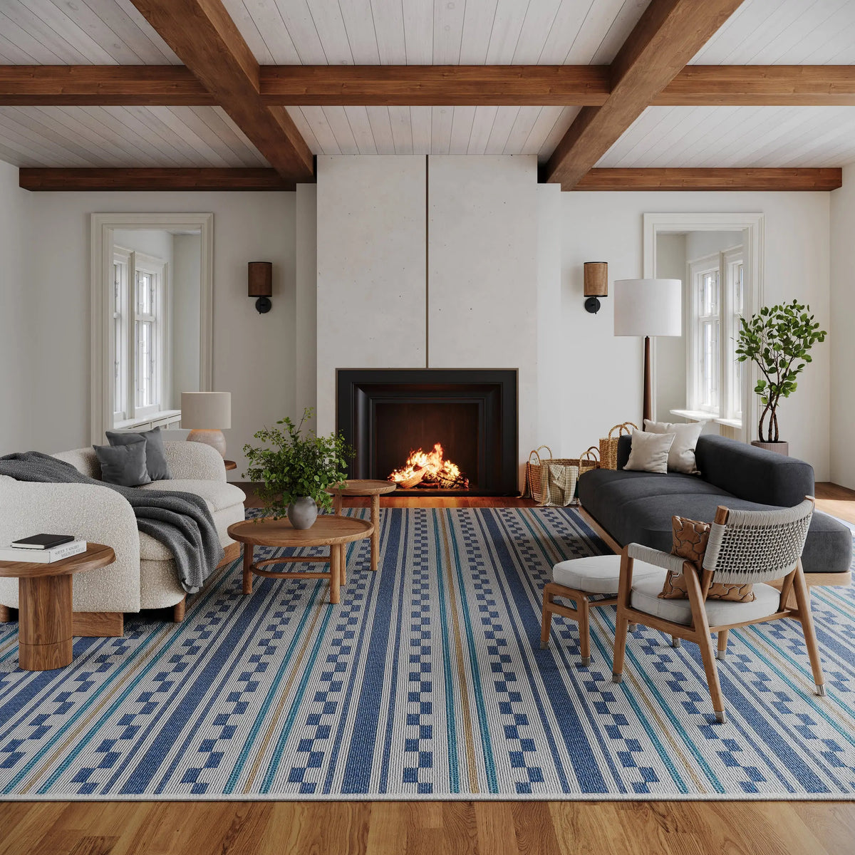 Dash & Albert Caldera Modern Checkered Indoor Rug