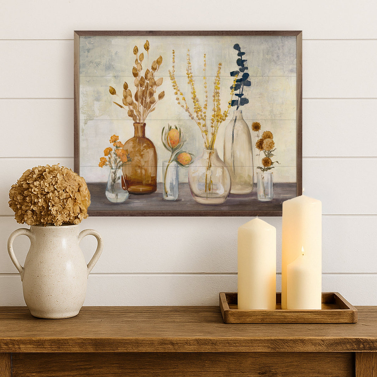 Autumn Greenhouse Wood Framed Print
