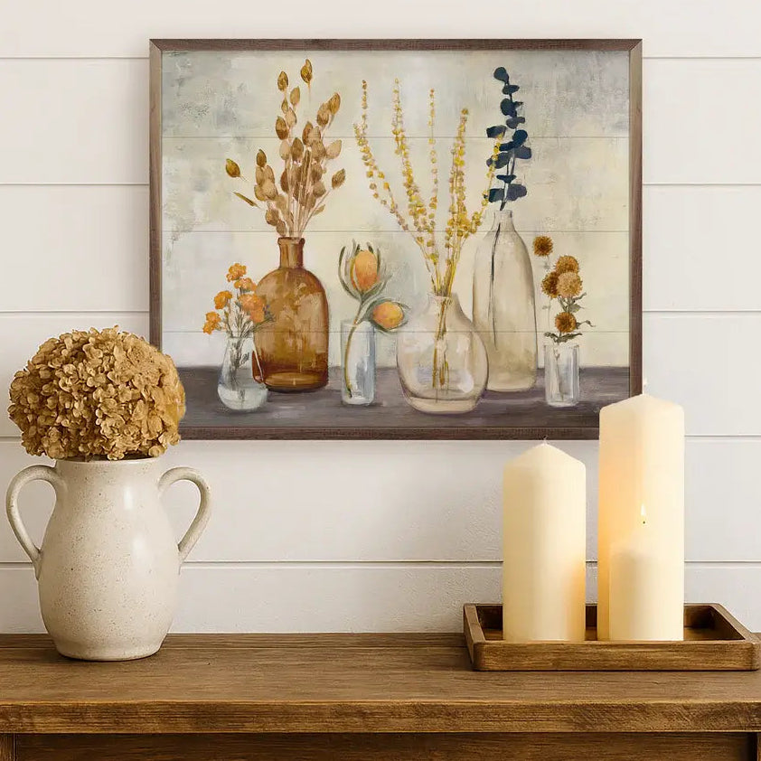 Autumn Greenhouse Wood Framed Print