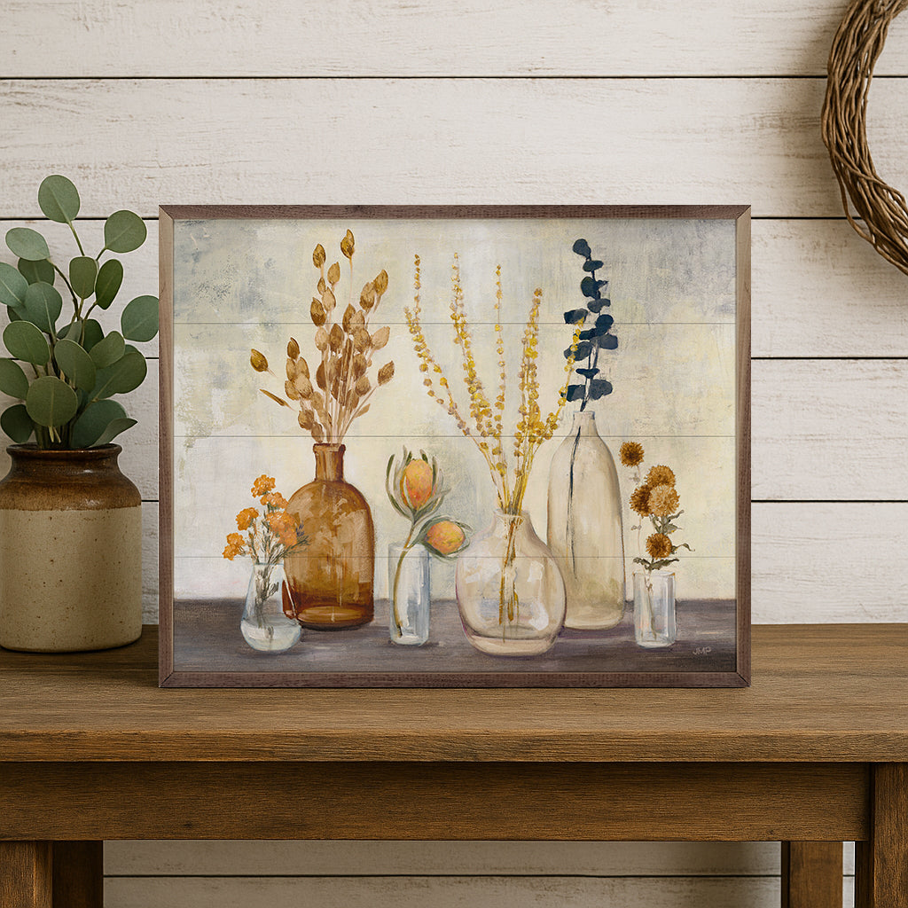 Autumn Greenhouse Wood Framed Print