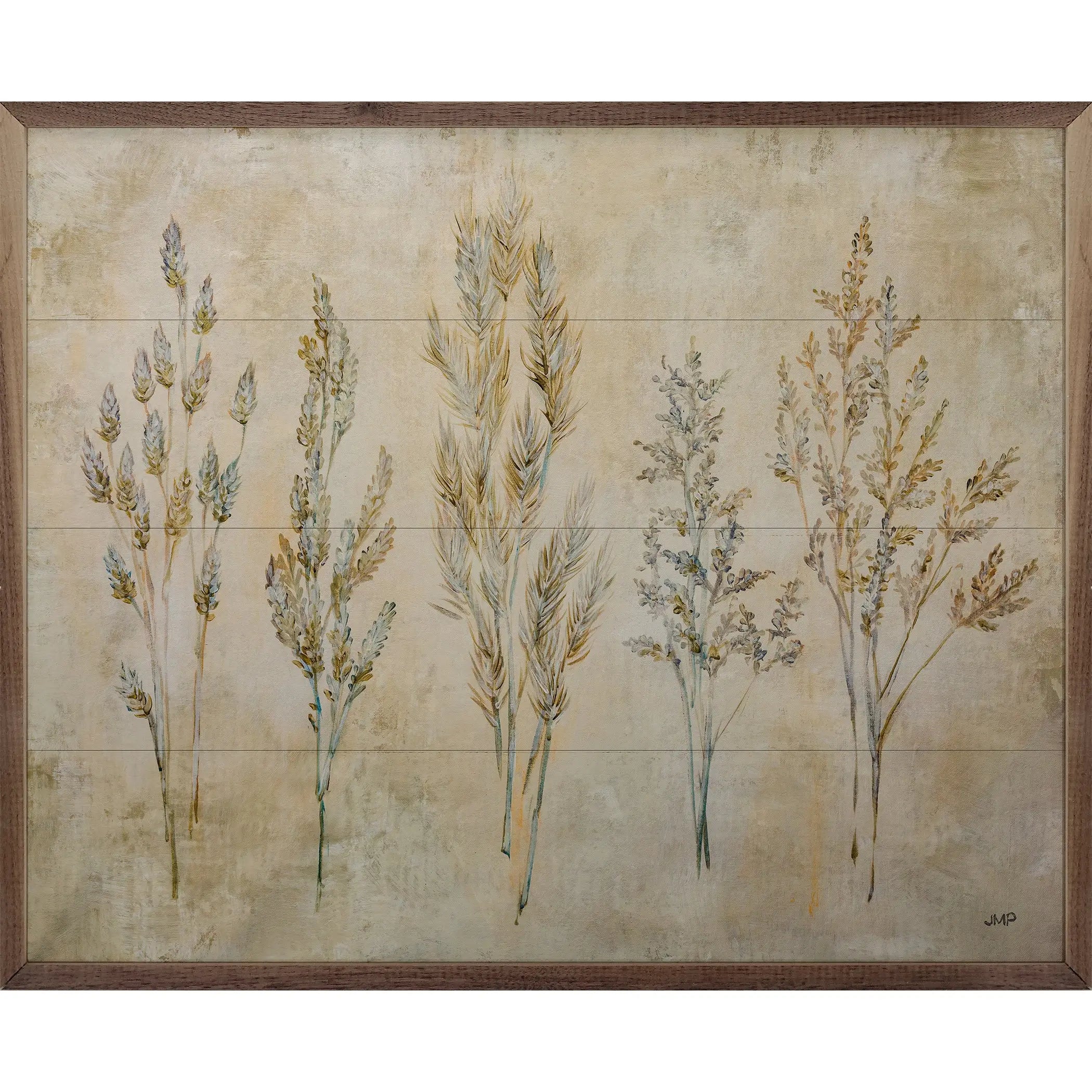 Whispering Grasses Wood Framed Print