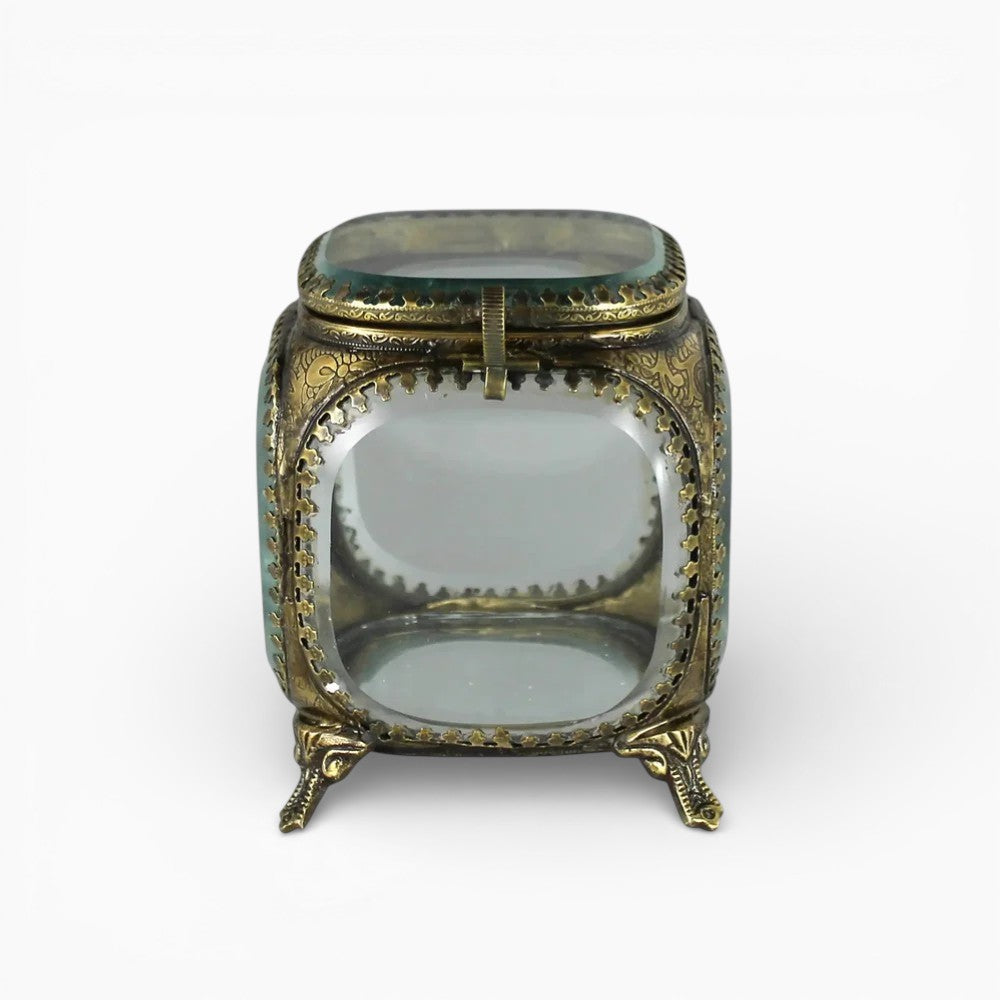 Square Beveled Glass Box