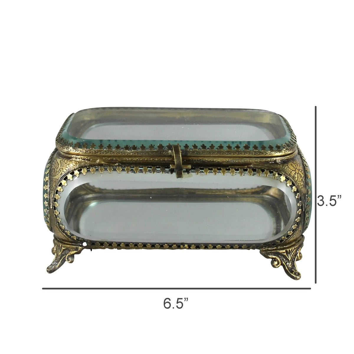 Rectangle Beveled Glass Box