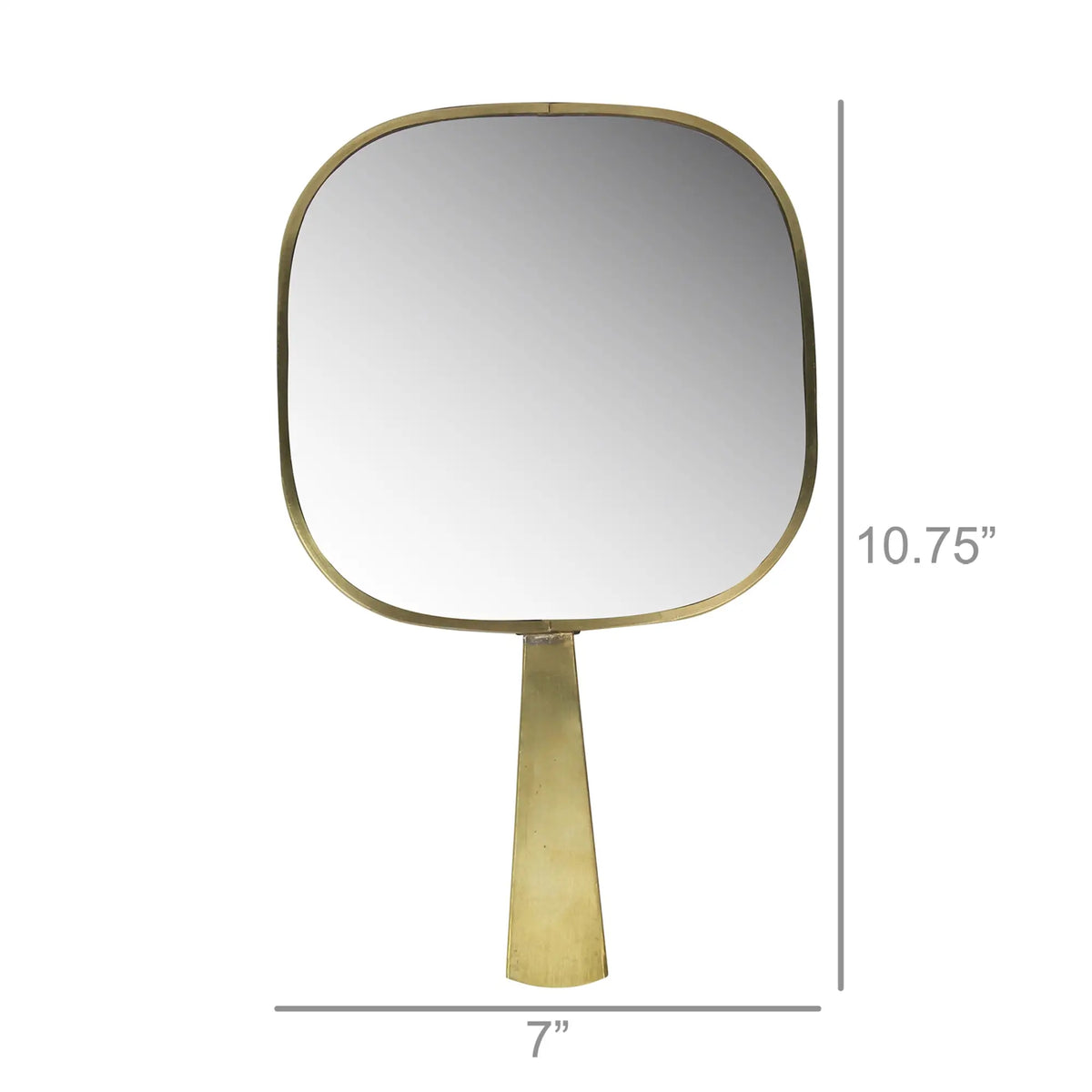 Monroe Brass Hand Mirror