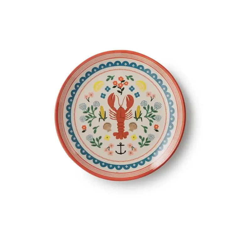 Rifle Paper Co. Seaside Melamine Dessert Plate Set