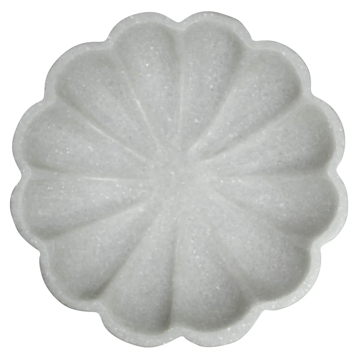 Capri Scalloped Marble Bowl