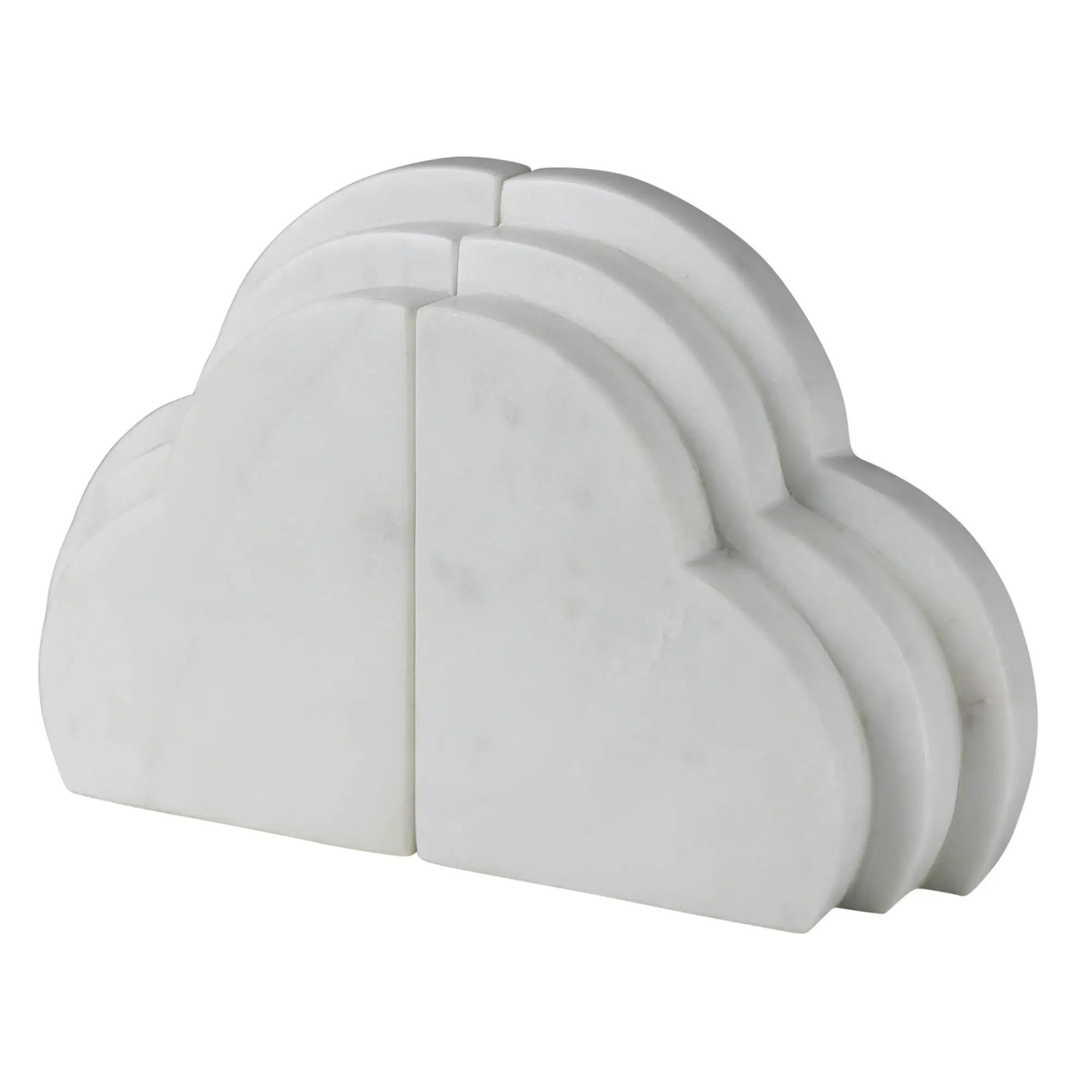 Marble Cloud Bookends