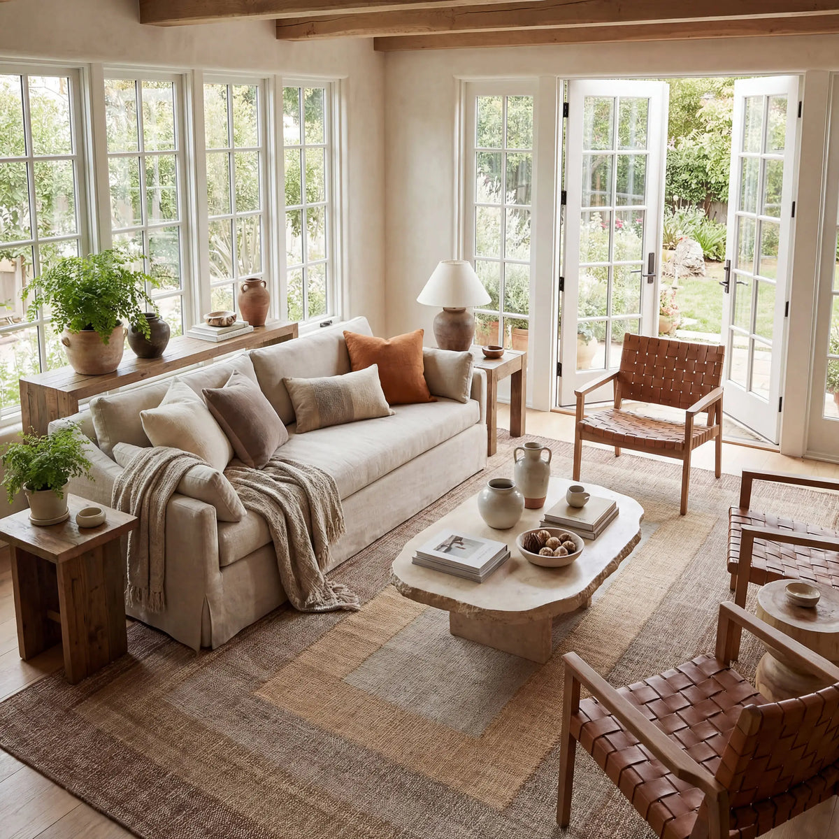 Dash & Albert Tavira Modern Bordered Indoor Rug