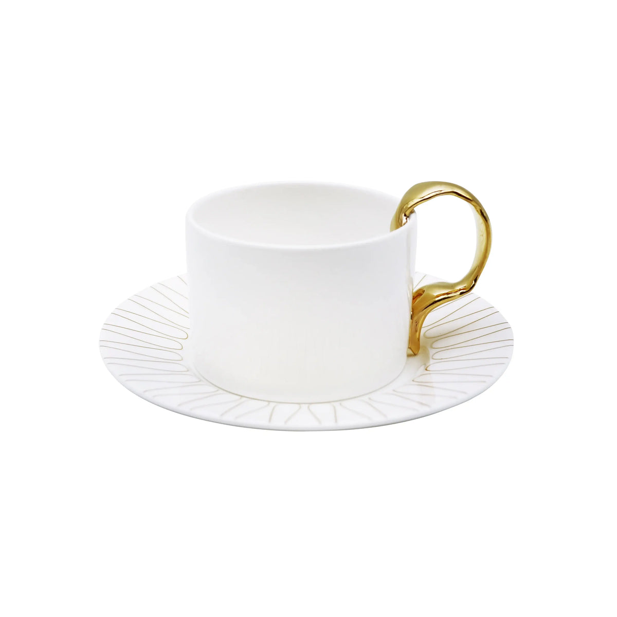 Cutlery Fork Handle Cup & Saucer Set