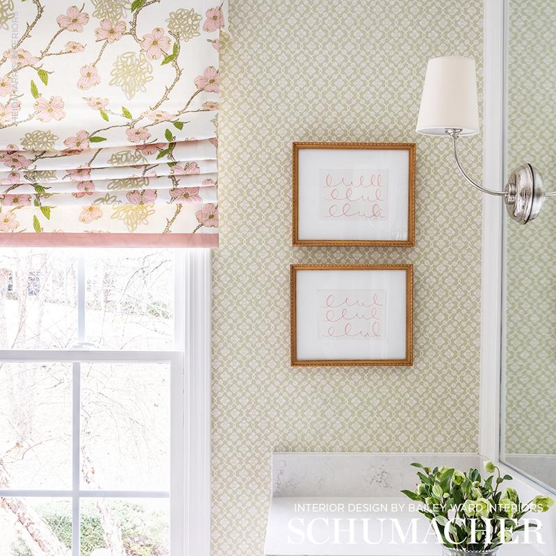 Schumacher Harbury Trellis Wallpaper | A Cottage in the City