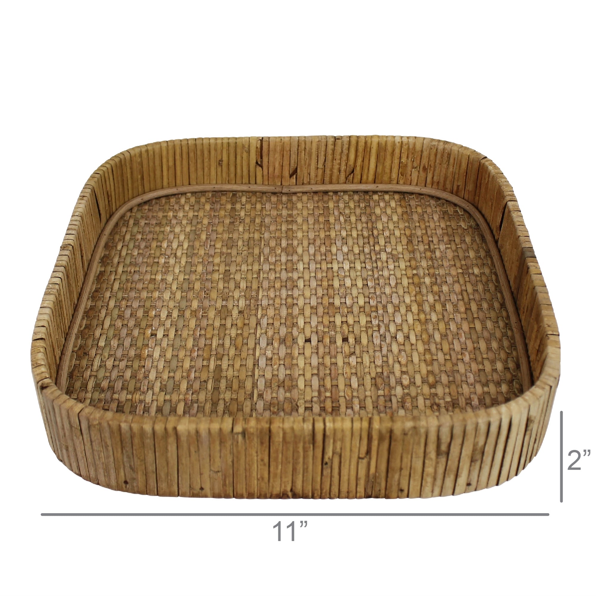 Cayman Square Rattan Tray