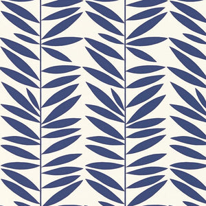 Schumacher Leaf Stripe Wallpaper