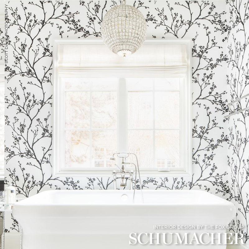 Schumacher Twiggy Paperweave Wallpaper