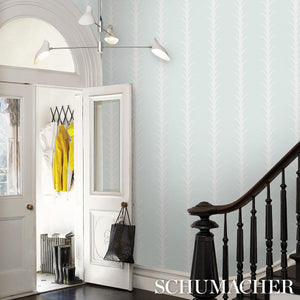 Schumacher Acanthus Stripe Wallpaper