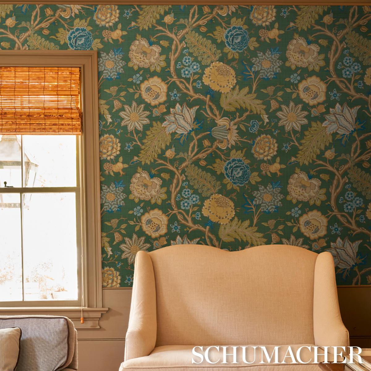Schumacher Darsy Tree Of Life Sisal Wallpaper | A Cottage in the City