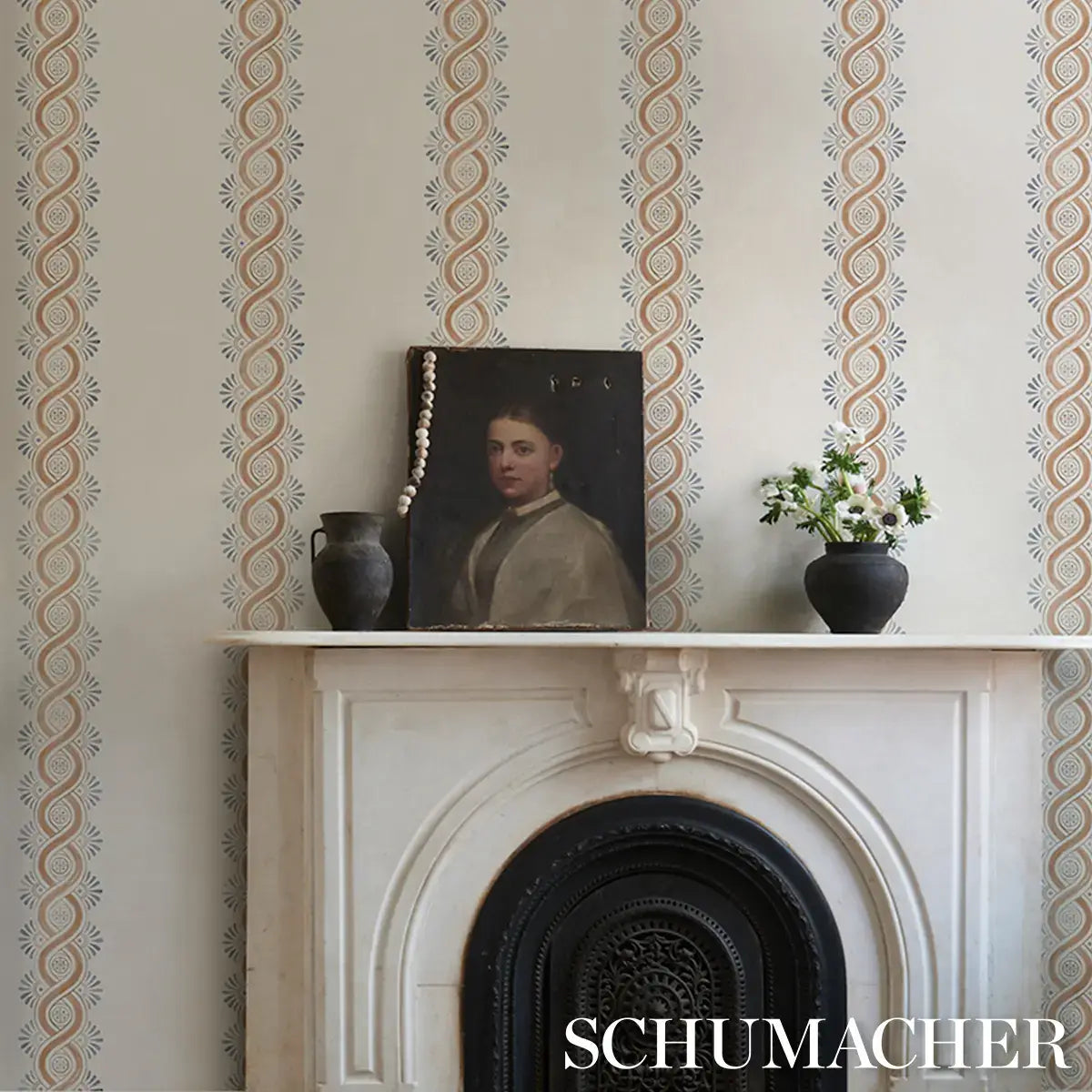 Schumacher Leonidis Stripe Wallpaper