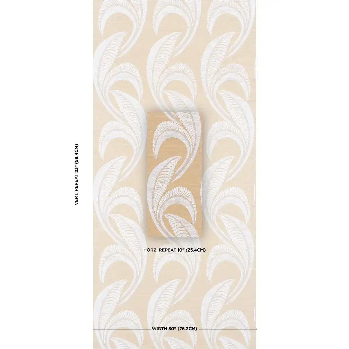 Schumacher Banana Leaf Sisal Wallpaper