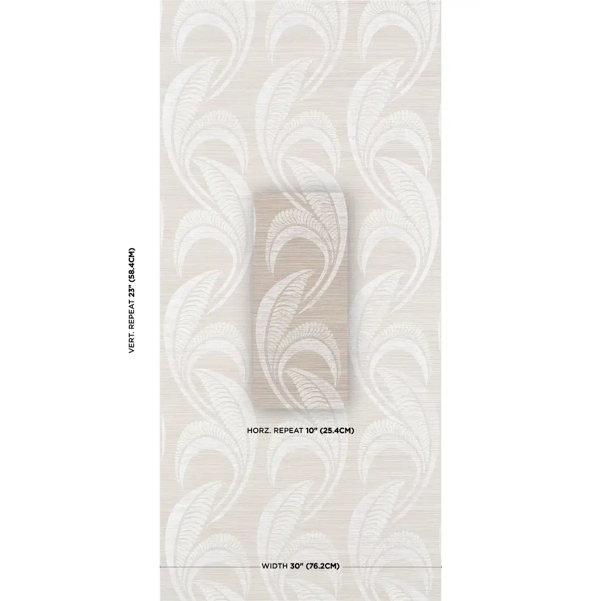 Schumacher Banana Leaf Sisal Wallpaper