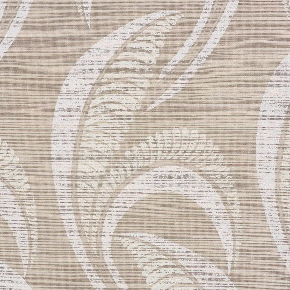Schumacher Banana Leaf Sisal Wallpaper