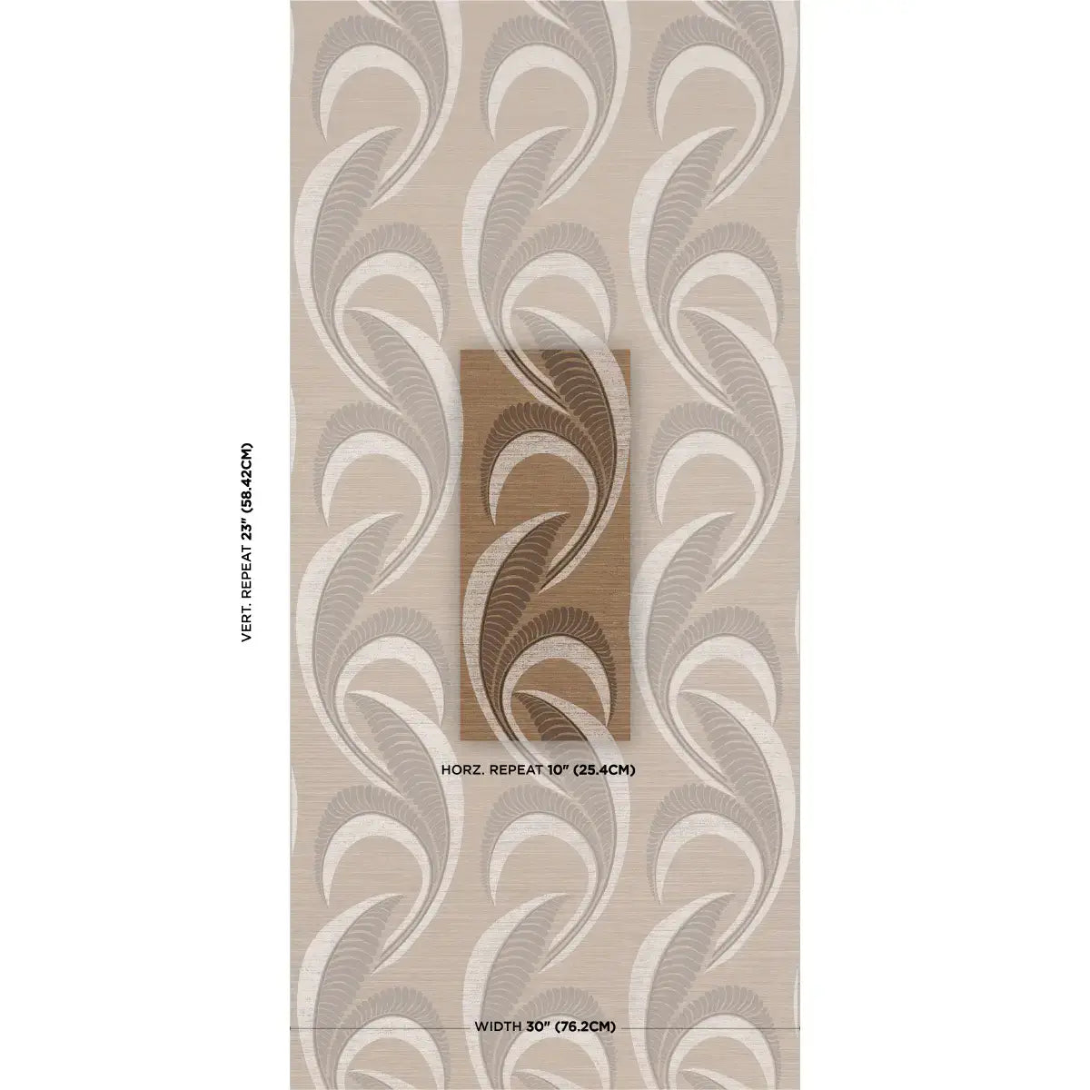 Schumacher Banana Leaf Sisal Wallpaper