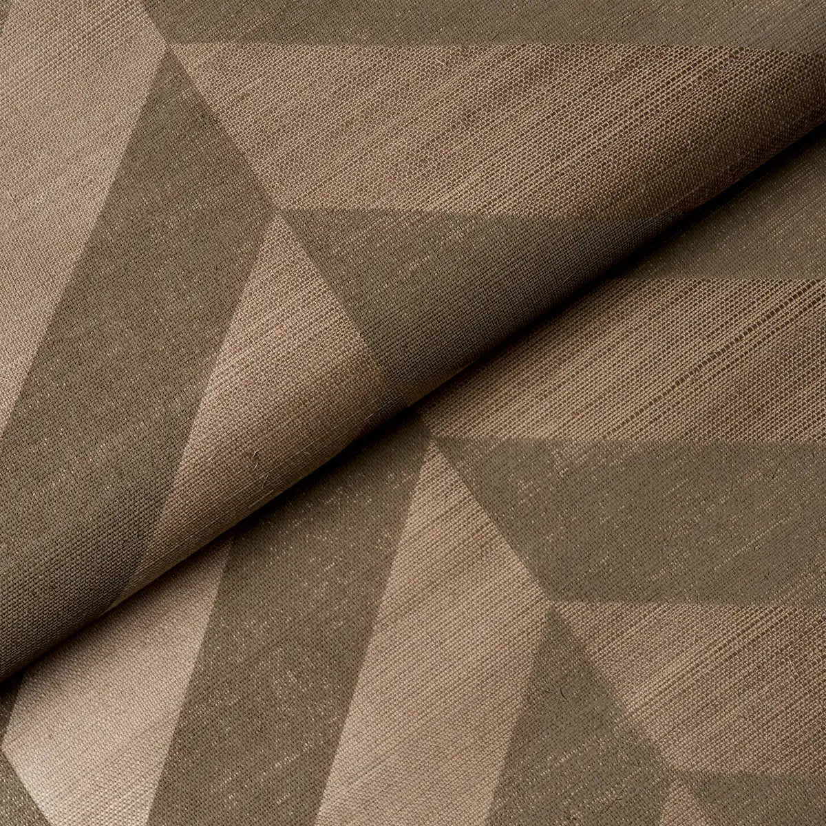 Schumacher Staggered Chevron Sisal Wallpaper