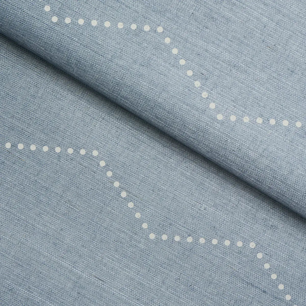 Schumacher Rivet Stripe Sisal Wallpaper