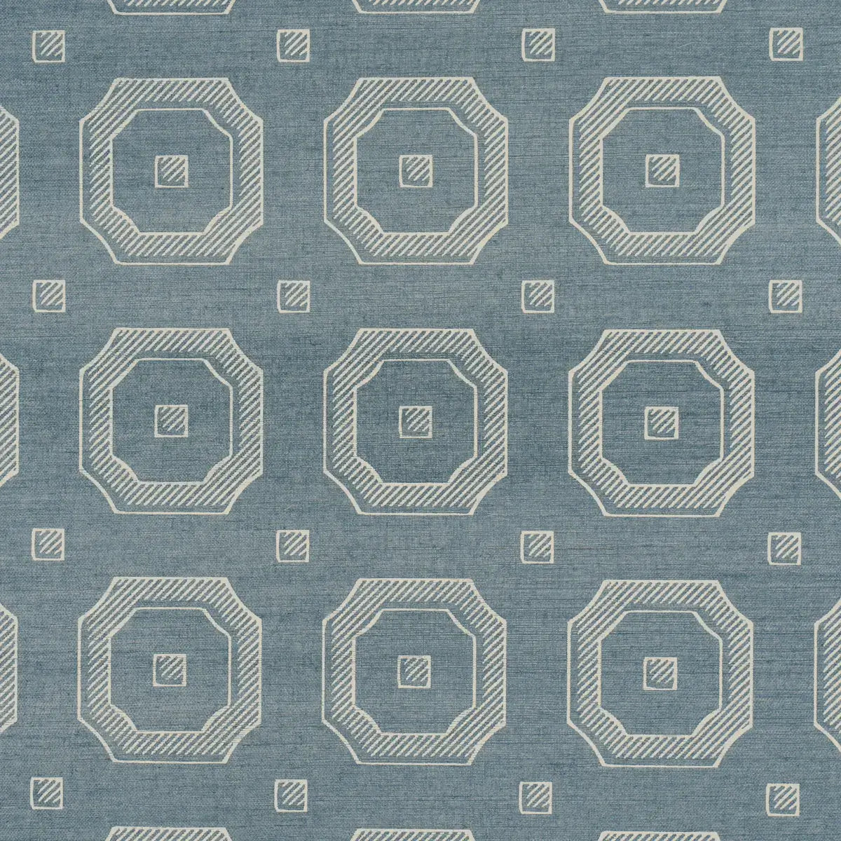 Schumacher Beveled Frame Sisal Wallpaper