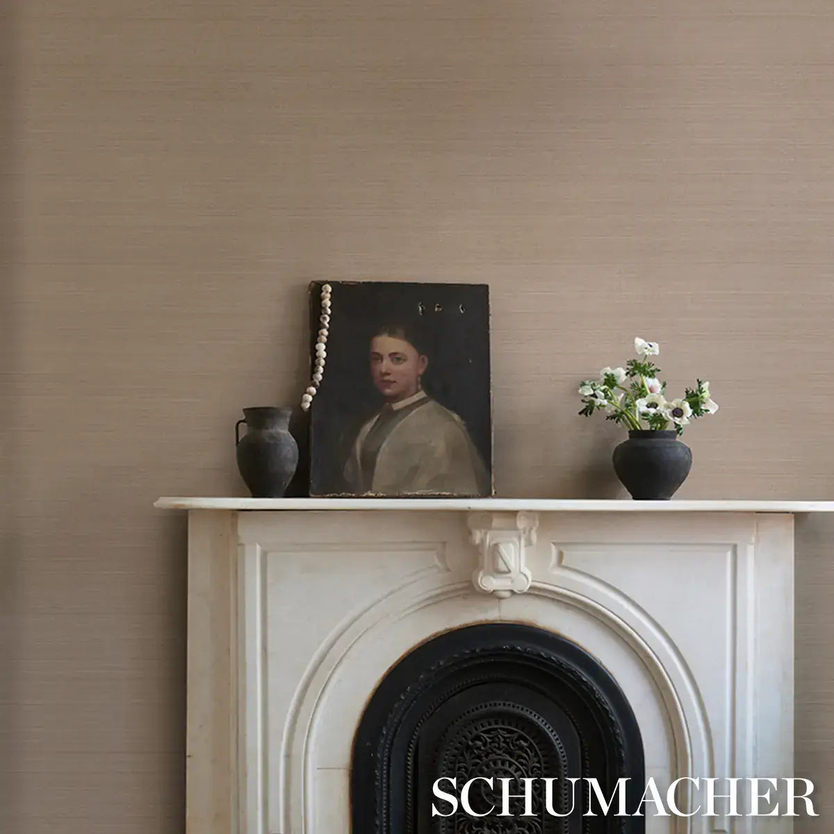 Schumacher Musa Abaca Wallcovering