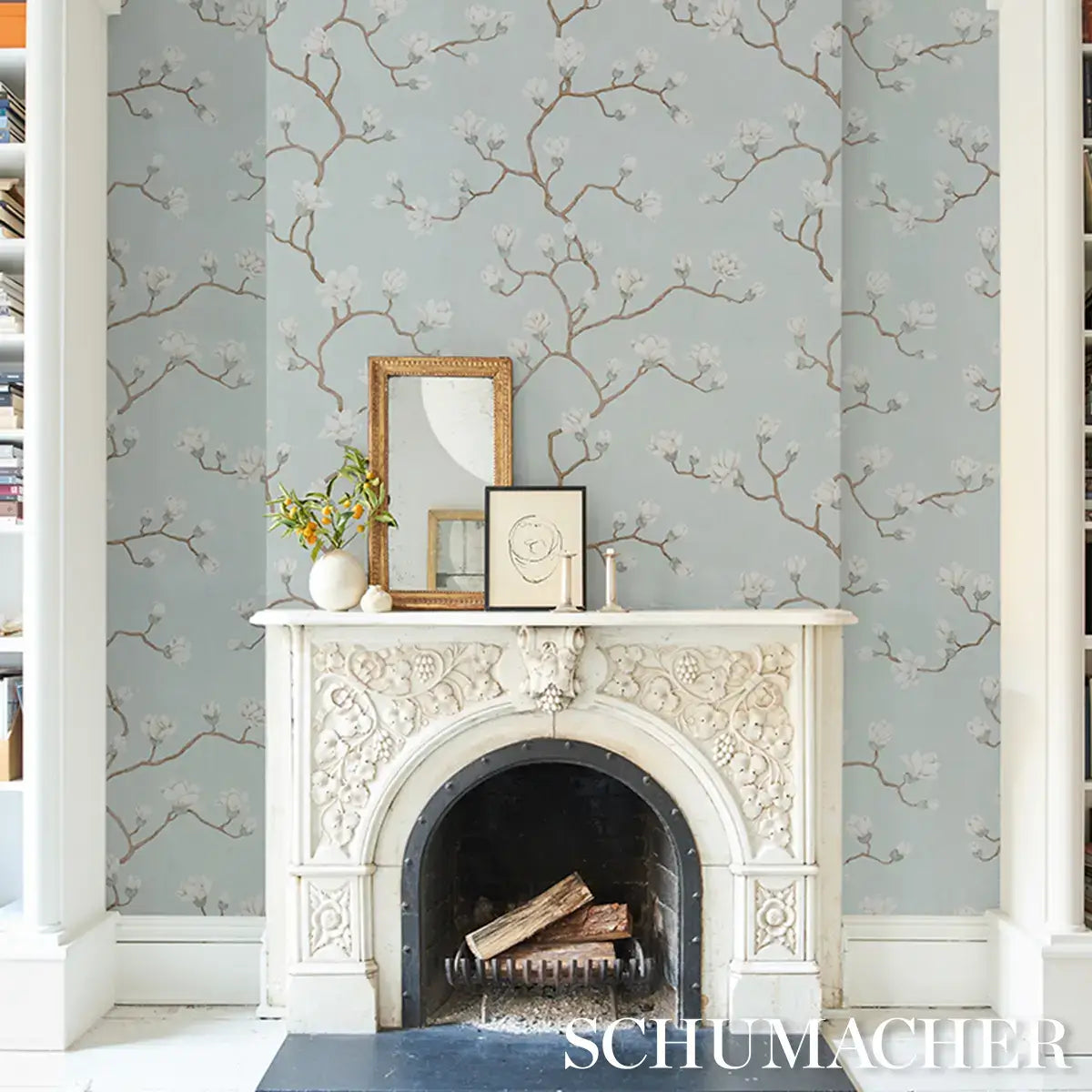 Schumacher Magnolia Tree Wallpaper