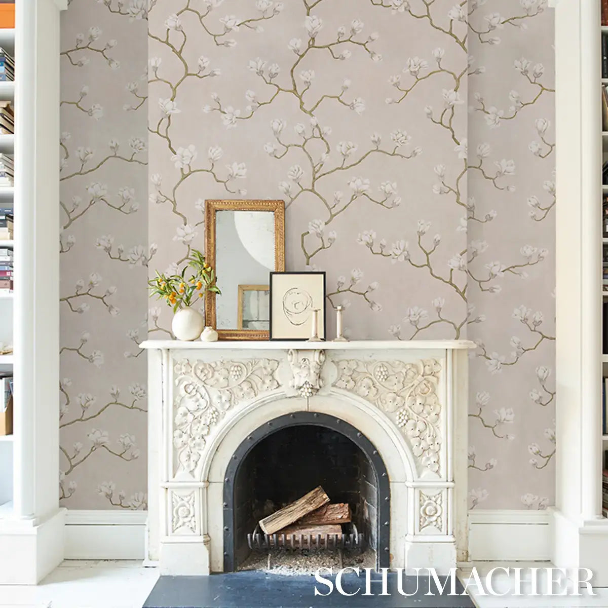 Schumacher Magnolia Tree Wallpaper
