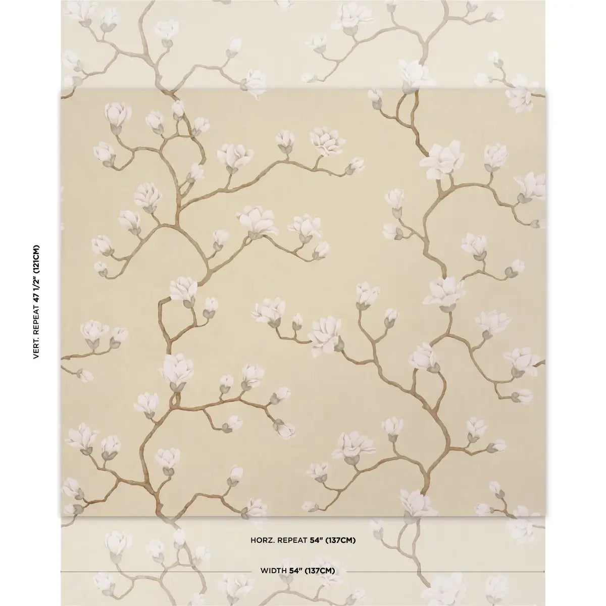 Schumacher Magnolia Tree Wallpaper