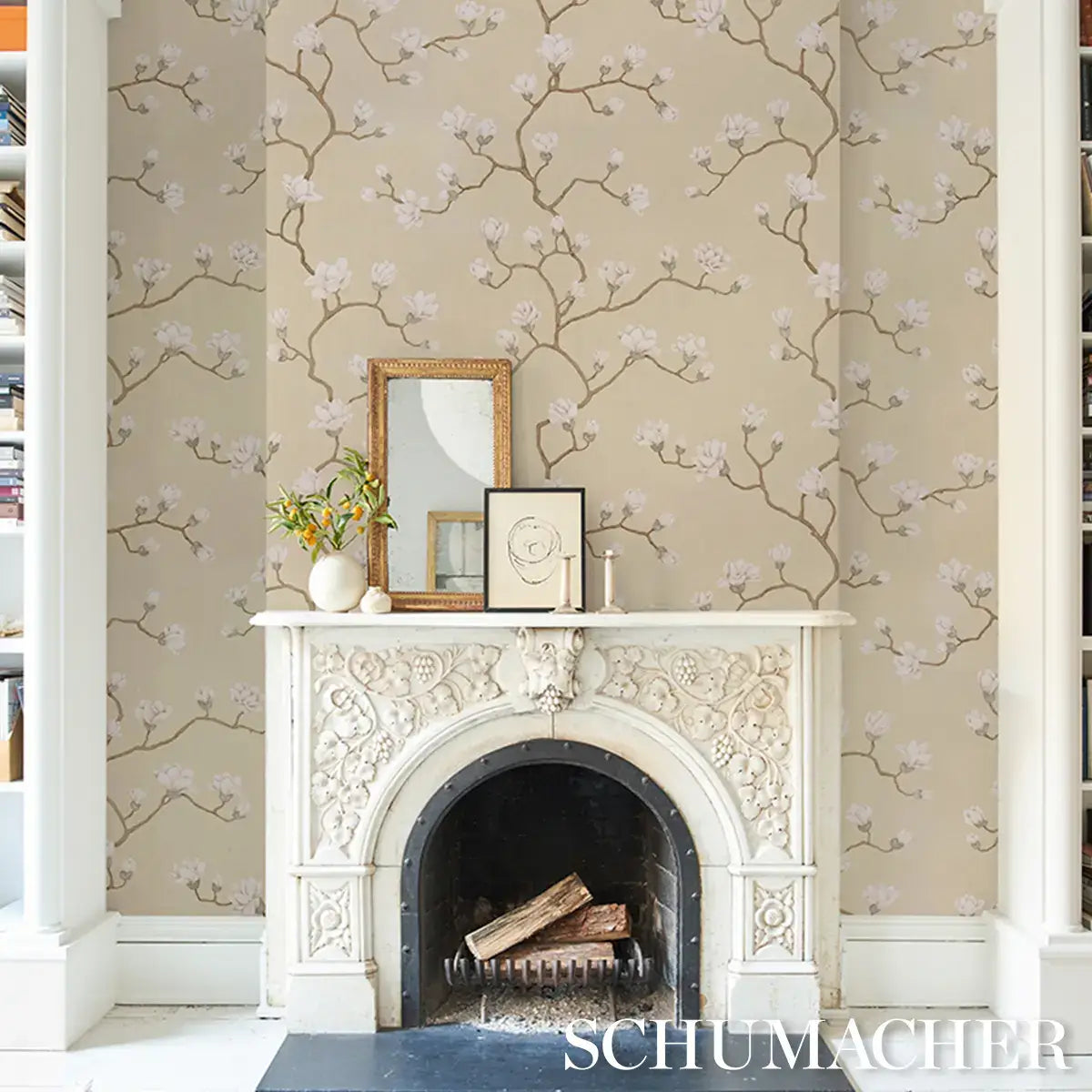 Schumacher Magnolia Tree Wallpaper