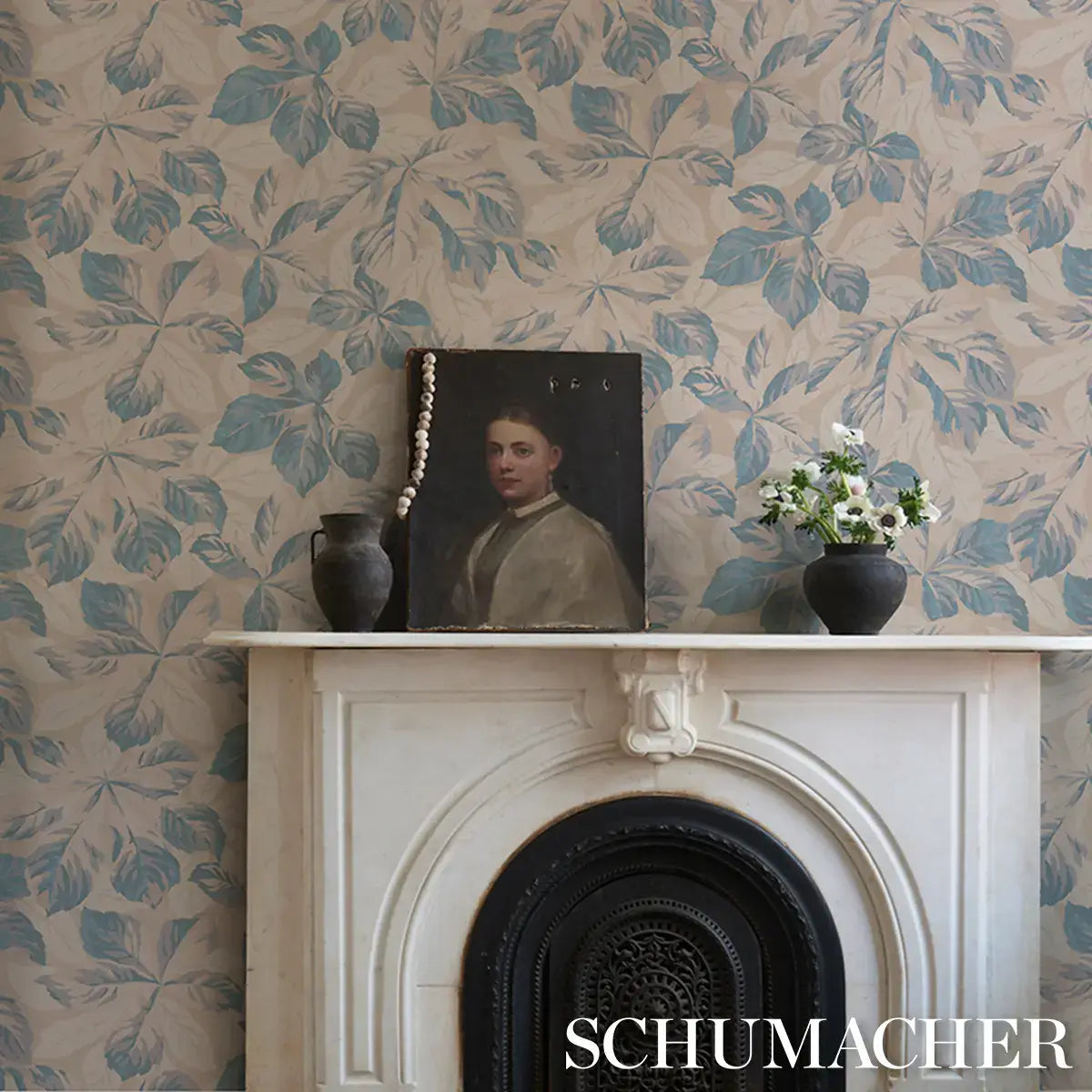 Schumacher Arboreal Handprint Wallpaper