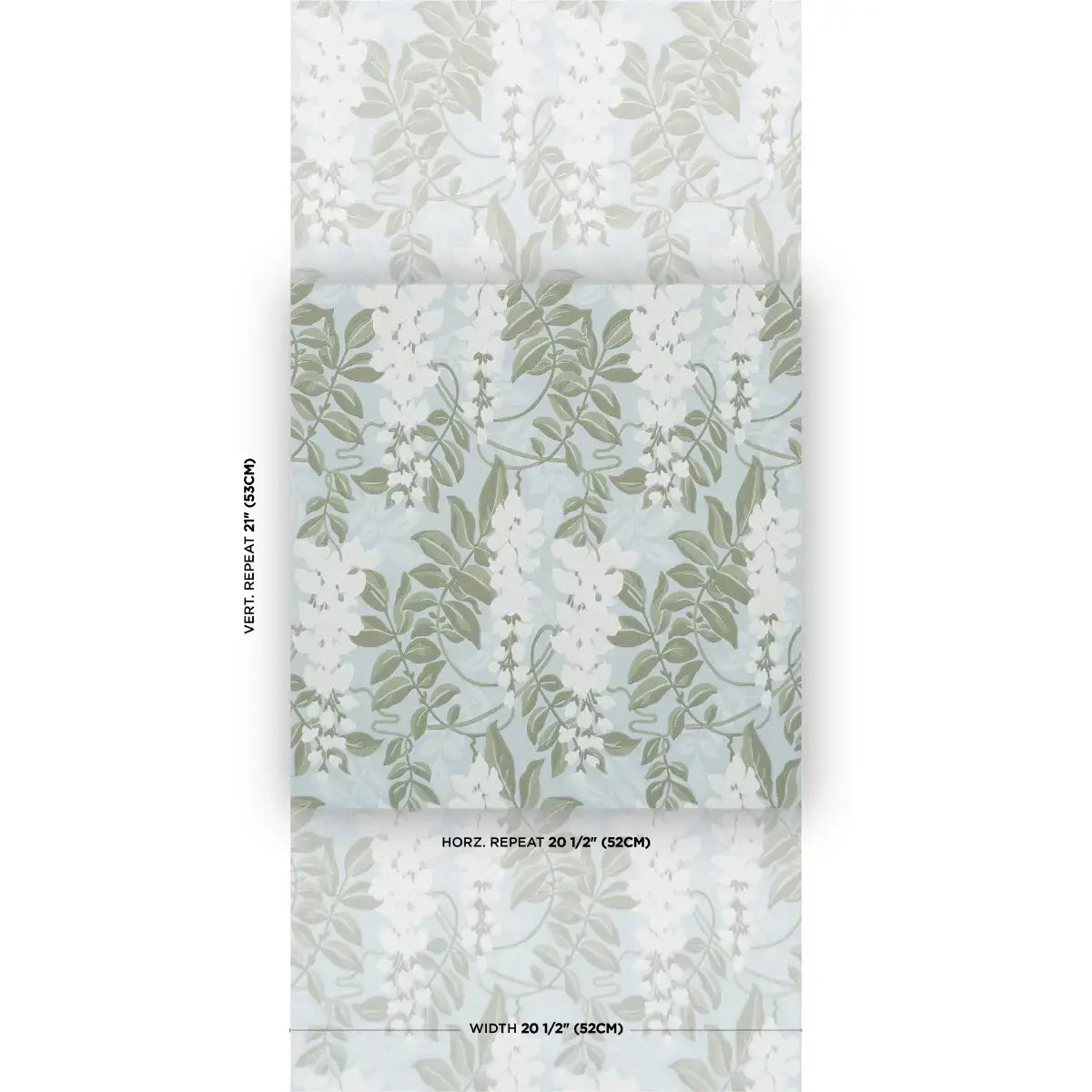 Schumacher Lucia Wisteria Wallpaper