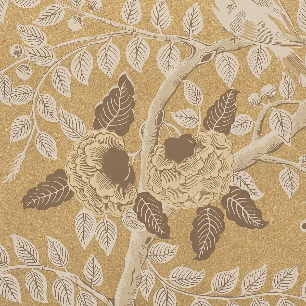 Schumacher Tole Bird Wallpaper