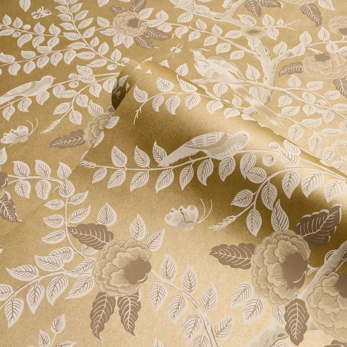 Schumacher Tole Bird Wallpaper