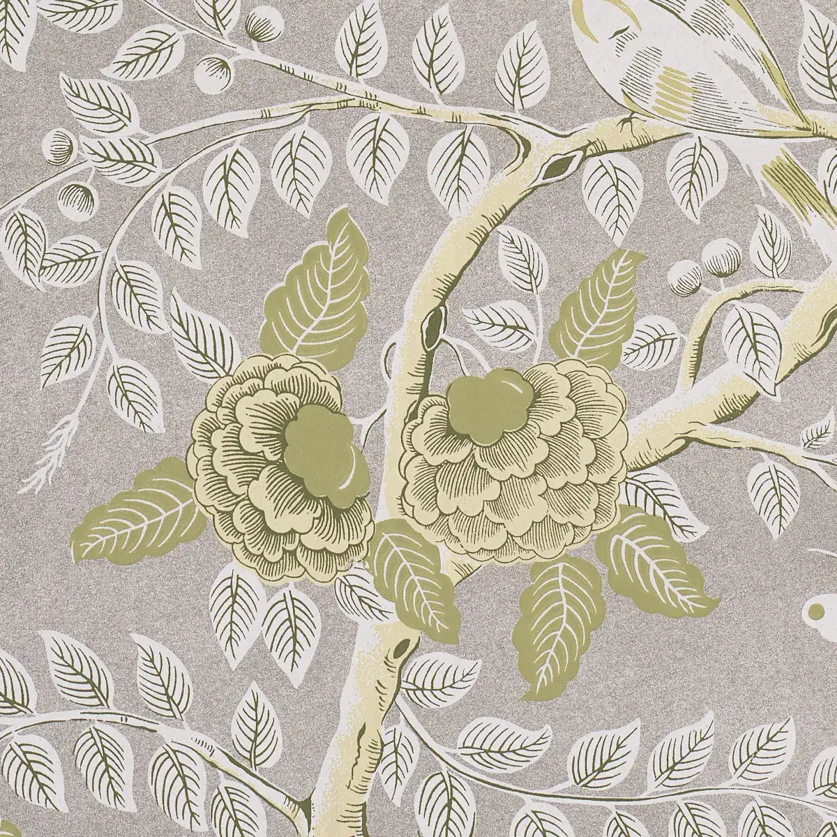 Schumacher Tole Bird Wallpaper