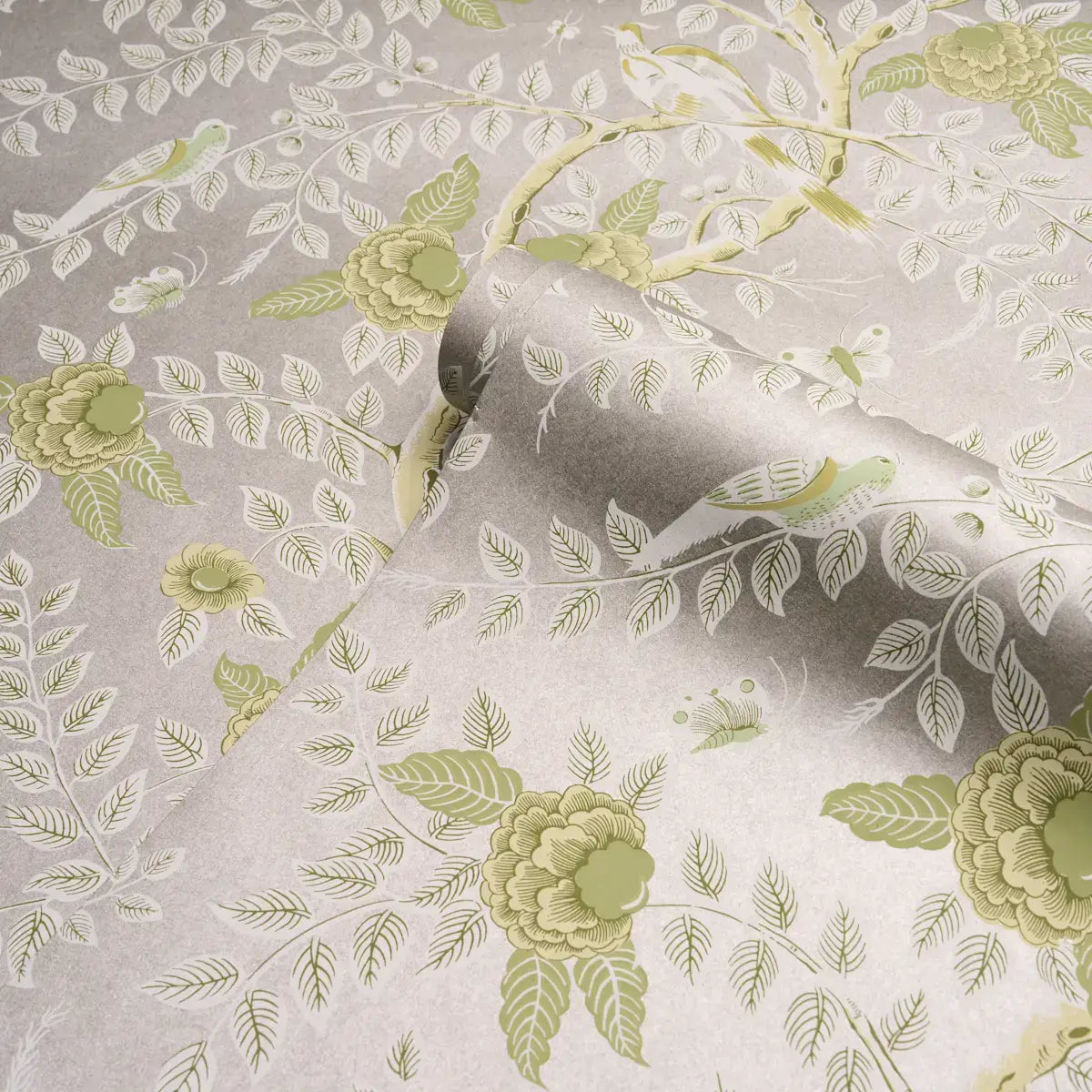 Schumacher Tole Bird Wallpaper