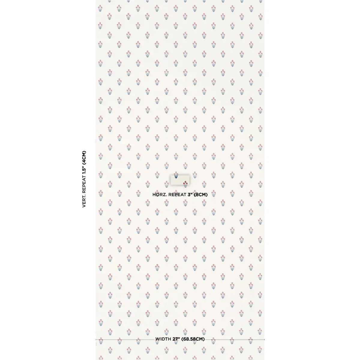 Schumacher Moira Hand Print Wallpaper
