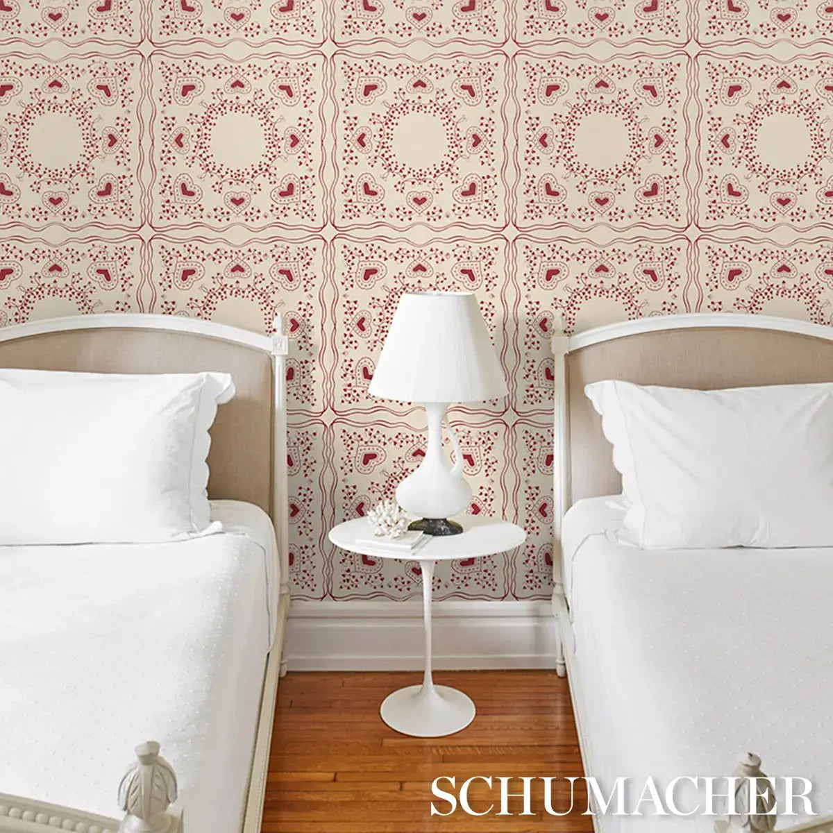 Schumacher Garden Of Hearts Wallpaper
