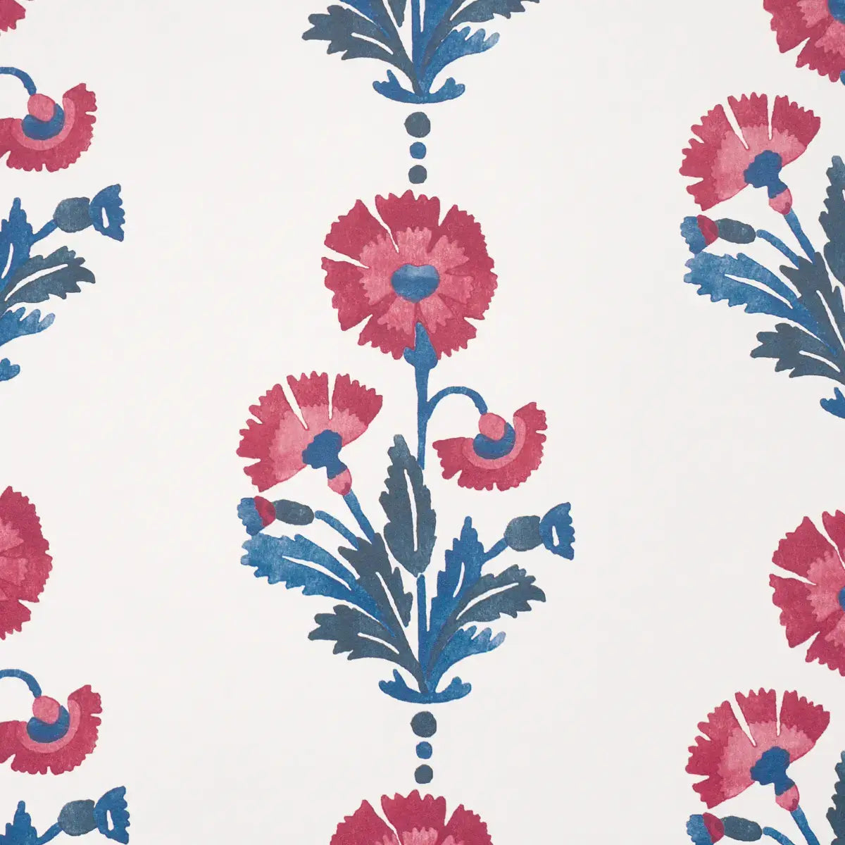 Schumacher Dianthus Print Wallpaper