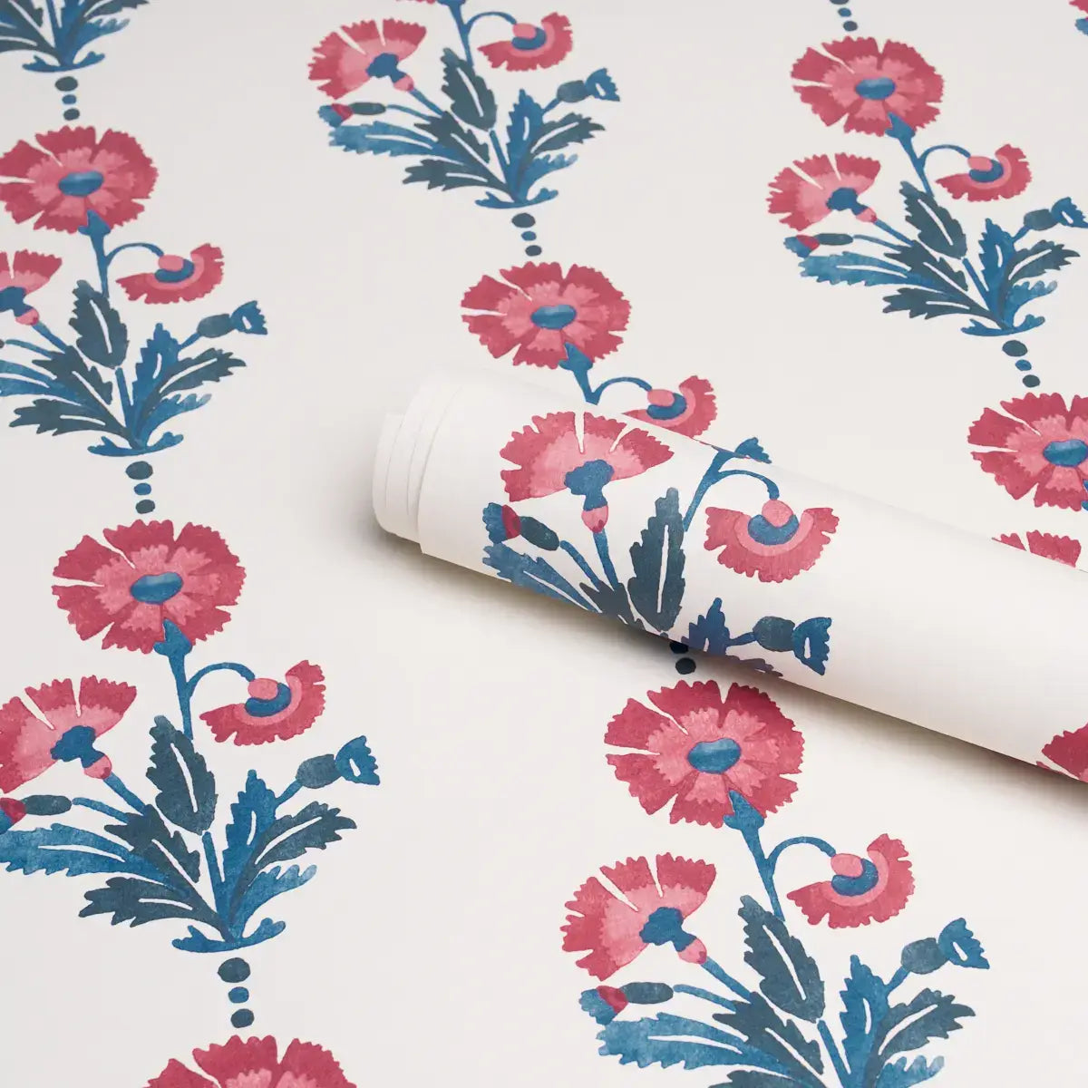 Schumacher Dianthus Print Wallpaper
