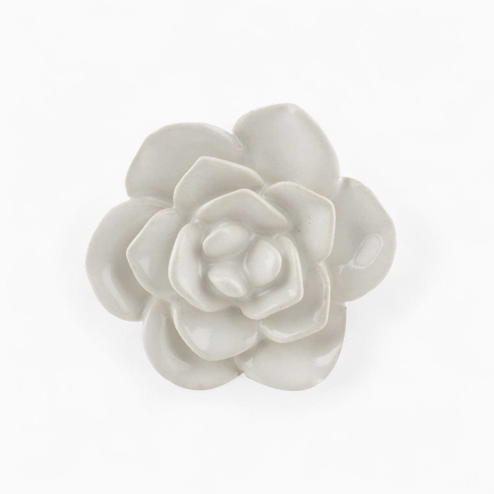 White Flower Knob