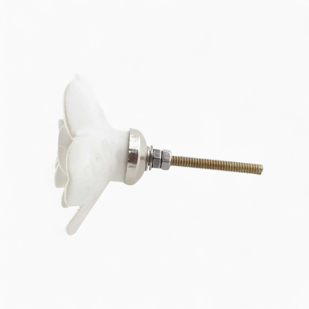 White Flower Knob