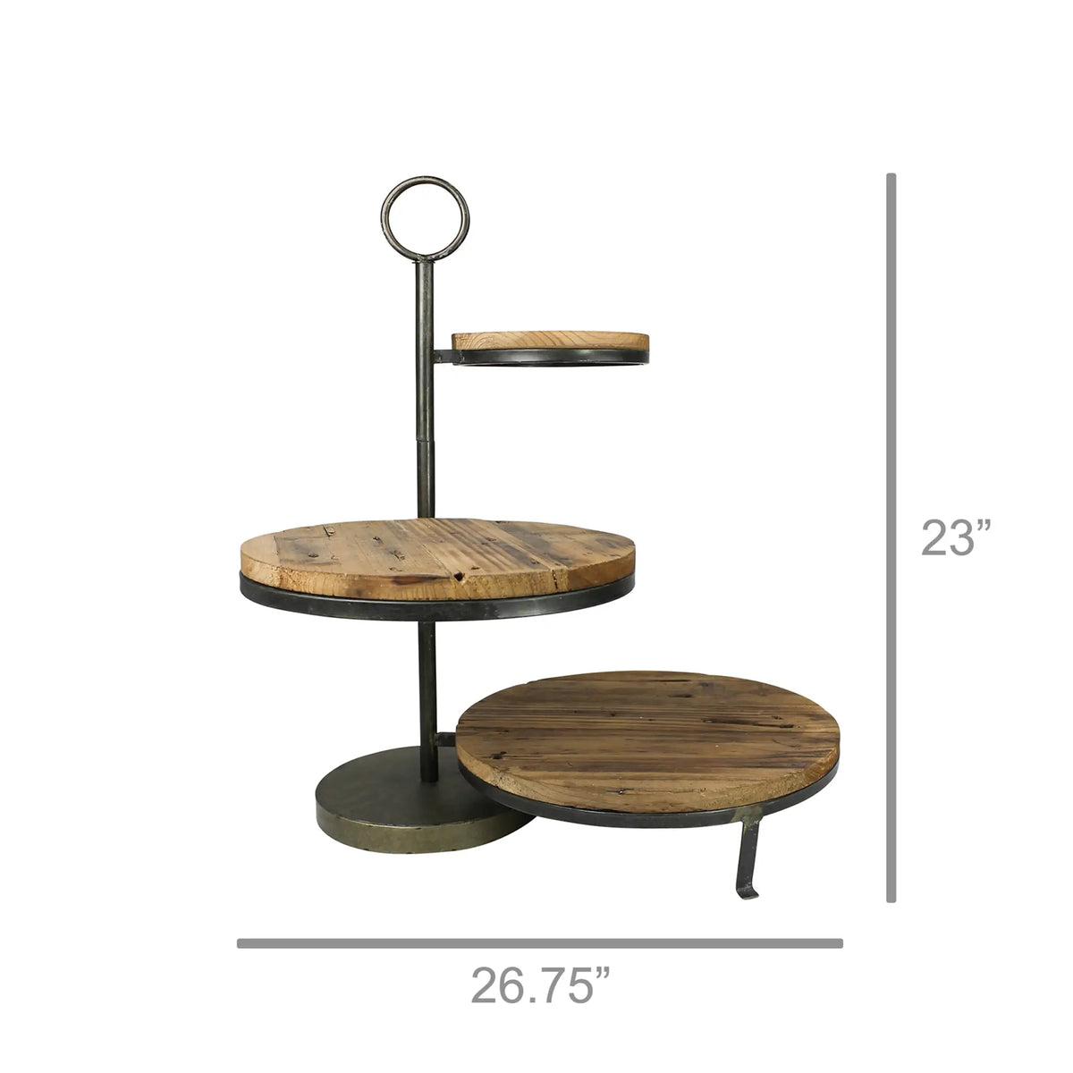 Catalina Three Tier Staggered Wood Stand