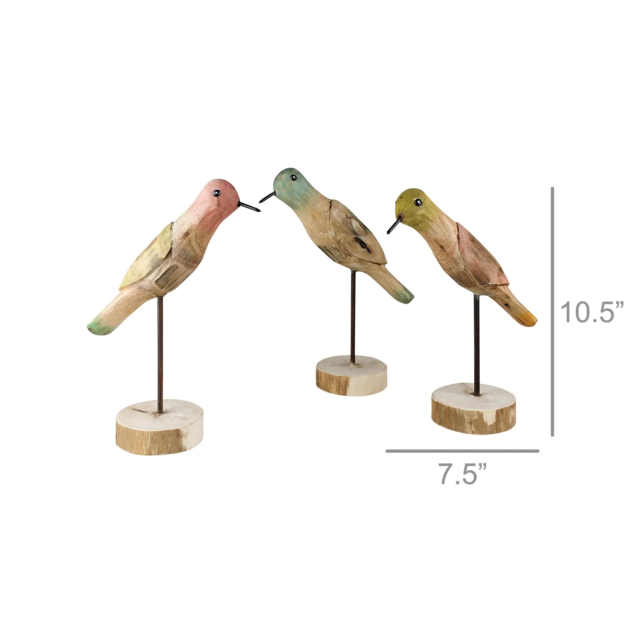 Wood Parakeet Set