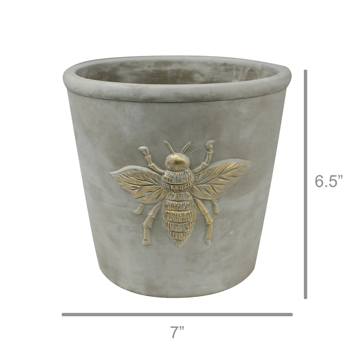 Cement Bee Cachepot