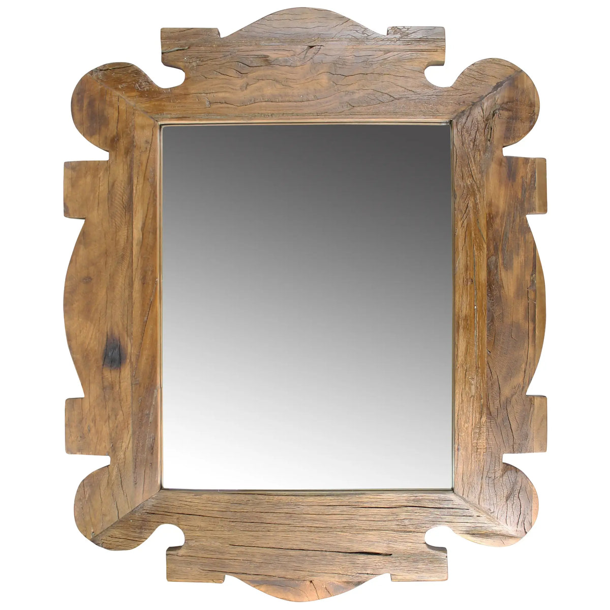 Wood Framed Artistic Mirror