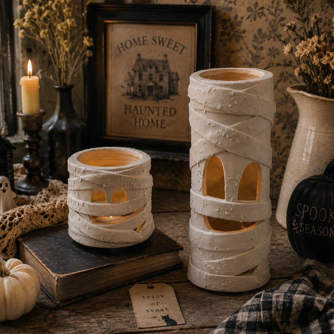 Terra Cotta Mummy Lantern